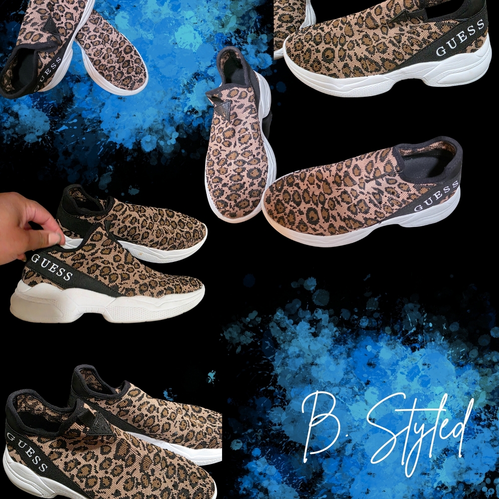 Guess Animal Print Slip-On Sneakers